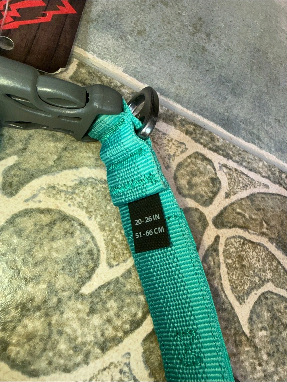 Ruffwear Turquoise Adjustable Dog Collar